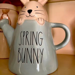 Rae Dunn Blue Spring Bunny Teapot